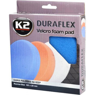 K2 DURAFLEX Náhradní leštící houba 150 x 25 mm modrá