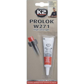K2 PROLOK HIGH TYPE 271 - 6 ml - fixátor šroubových spojů (červený)