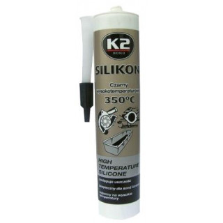 K2 SILICONE BLACK 300 g - silikon pro utěsnění části motoru při montáži