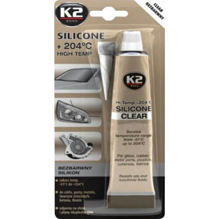 K2 SILICONE CLEAR 85 g - vysokoteplotní čirý silikon