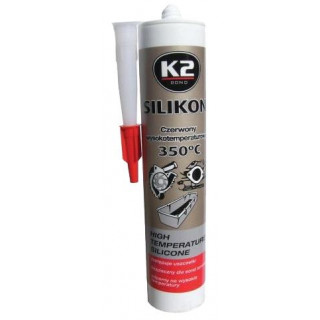 K2 SILICONE RED 300 g - silikon pro utěsnění části motoru při montáži