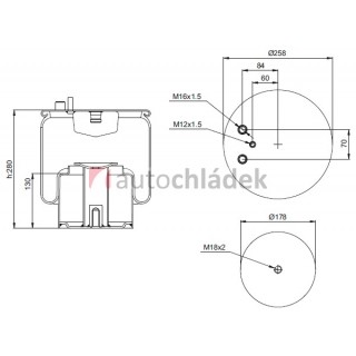 Měch pérování MAN TG-A 4882N1P05 kompletní