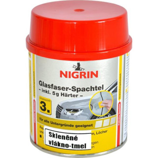 NIGRIN GLASFASER-SPACHTEL 250 g - tmel se skelným vláknem (245 g + vytvrzovač)