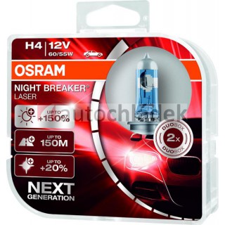 OSRAM Žárovka H4 12V 60/55W P43t NBL NEXT GENERATION +150% 2ks