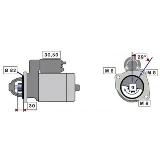 Startér 2,3kW/12V IVECO, RVI