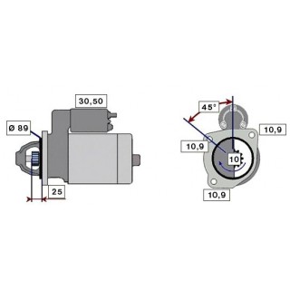 Startér 4 kW/24V RVI