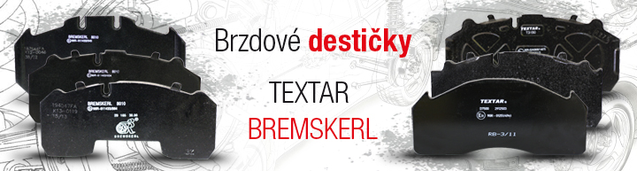 Brzdové destičky TEXTAR A BREMSKERL